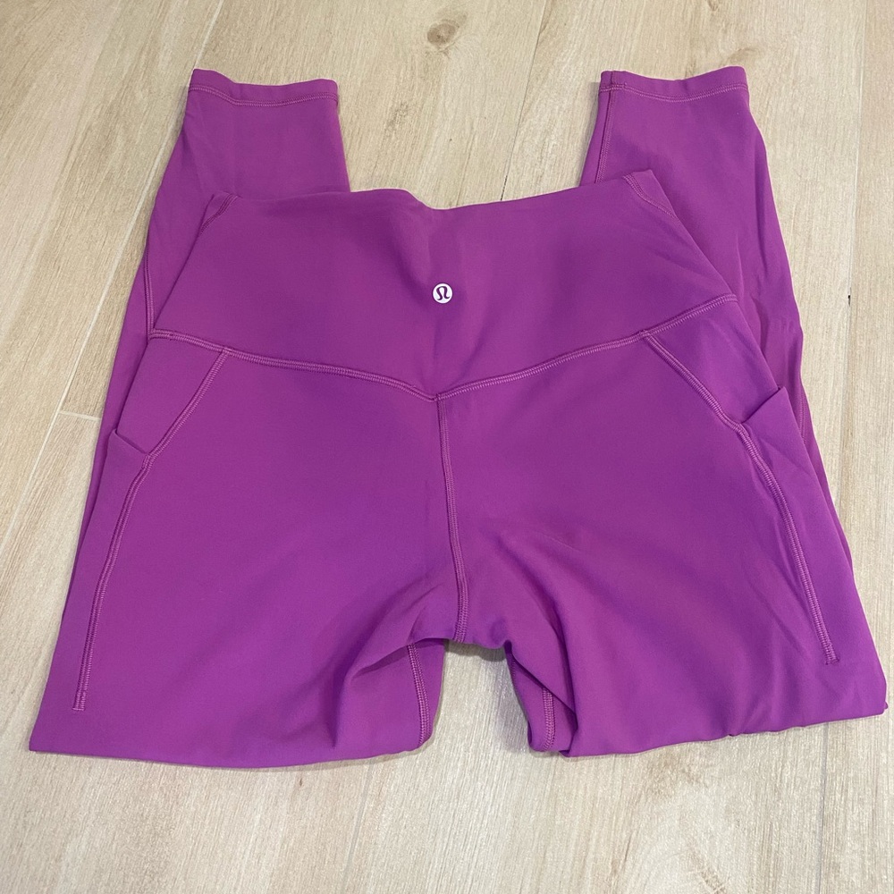 Lululemon Athletica Magenta Leggings